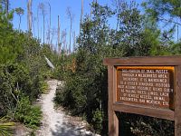 Warning Sign - Trail Maintained to a Lesser Standard